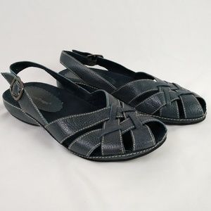 Bear Traps Freefall Blue Leather  Sandals